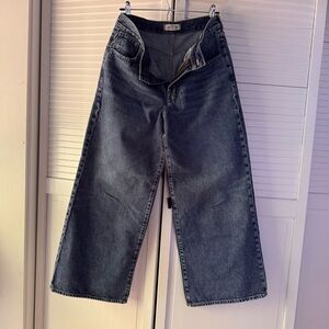 Madewell Dark Blue Wide Leg Jeans